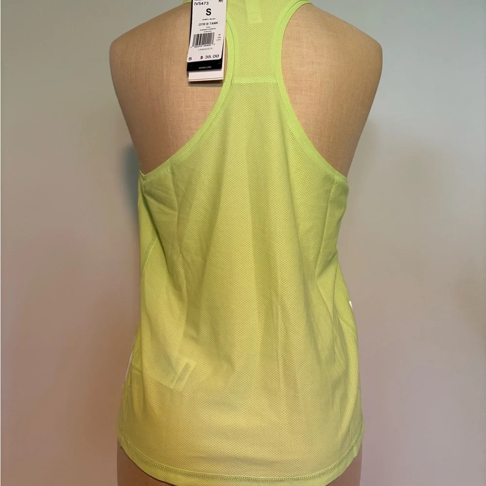 Adidas OTR Tank size Small pulse Lime Running Carrera New - Picture 3 of 7